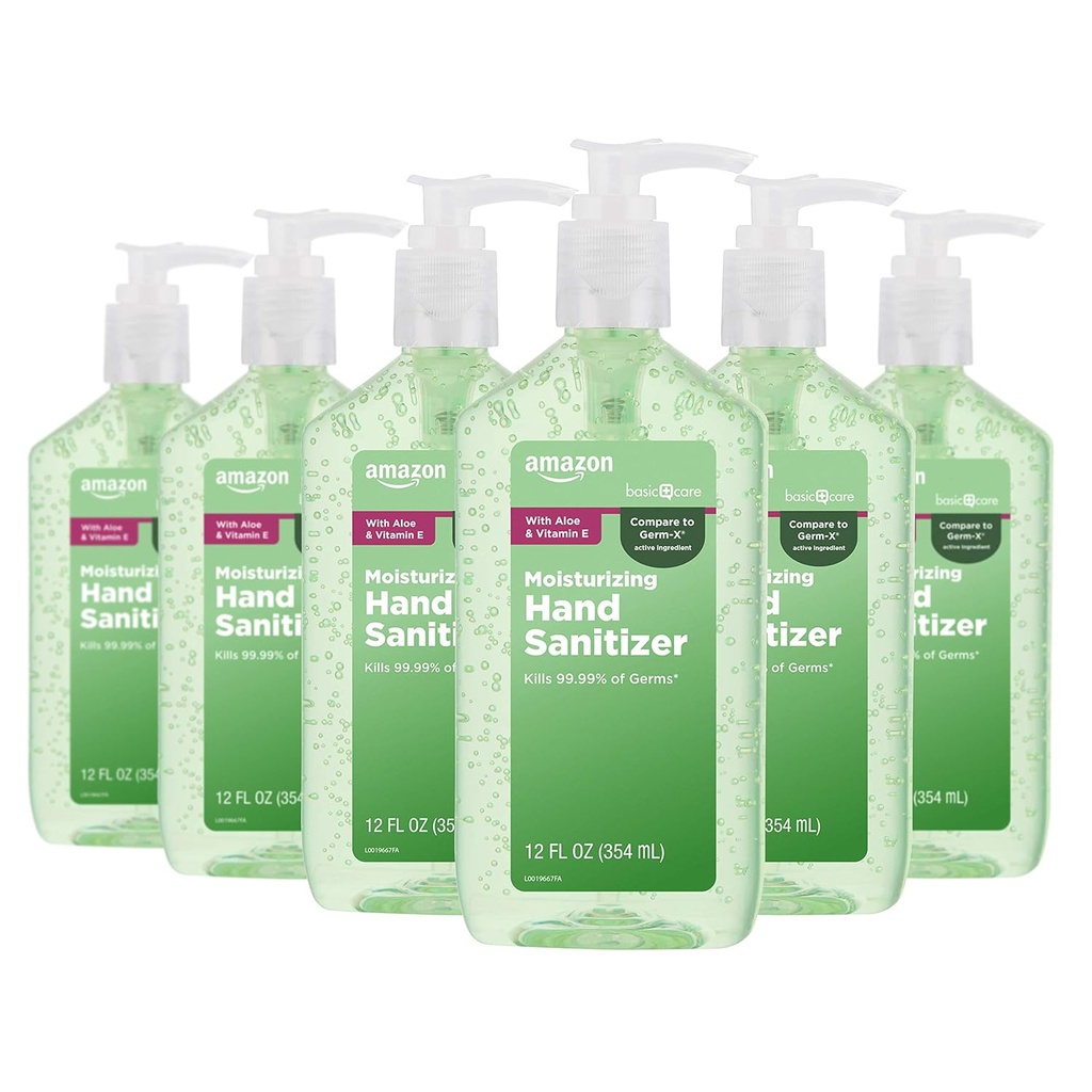 Basic Care - Aloë Vera Hand Sanitizer 62%, 12 fl oz (pakket van 6)