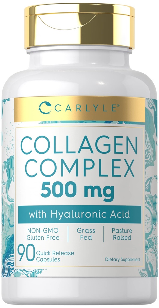 Carlyle Collageen Pillen met Hyaluronzuur 500mg 