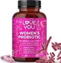Love You Womens Probiotic, Ph Balance, Ut, Vrouwelijke, Vaginale Health Supplement, Digestief, Pre + Pro + Postbiotica, Vertraagde Release, 60 miljard levende CFU, 8-stam Probiotische Blend, 30 Veg Caps Servers