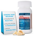 Dual Action acétaminophène 250 mg et Ibuprofène 125 mg – Relievers de douleur générique, Réducteur de fièvre, soulagement des maux de tête, douleurs menstruelles, douleurs dentaires, douleurs musculaires, arthrite, soulagement de la douleur - 144 Compte