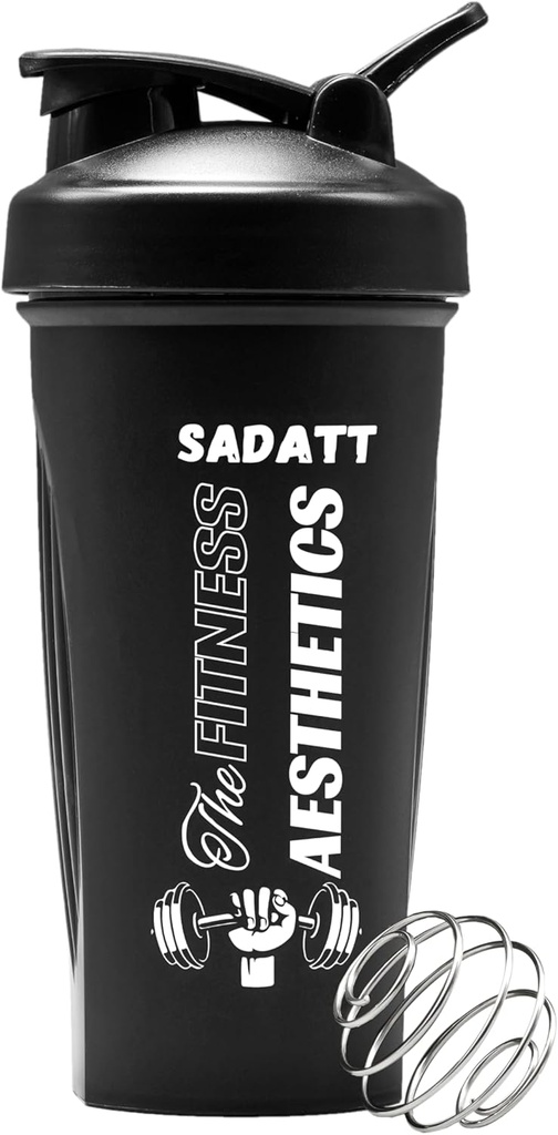 SADATT 28 Ounce Protein Shaker Fles voor Gym en Pre-workout - BPA-Free, Leak-Proof, Vaatwasmachine Safe