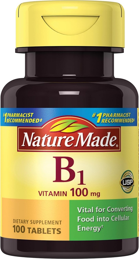 Nature Made Vitamin B1, 100 Telling (verpakking van 6)
