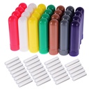 eBoot 28 Sets Essentiële Olie Aromatherapie Nasale Inhalatoren Tubes Navulbare Inhalator Stick, 7 Kleuren, met Wicks