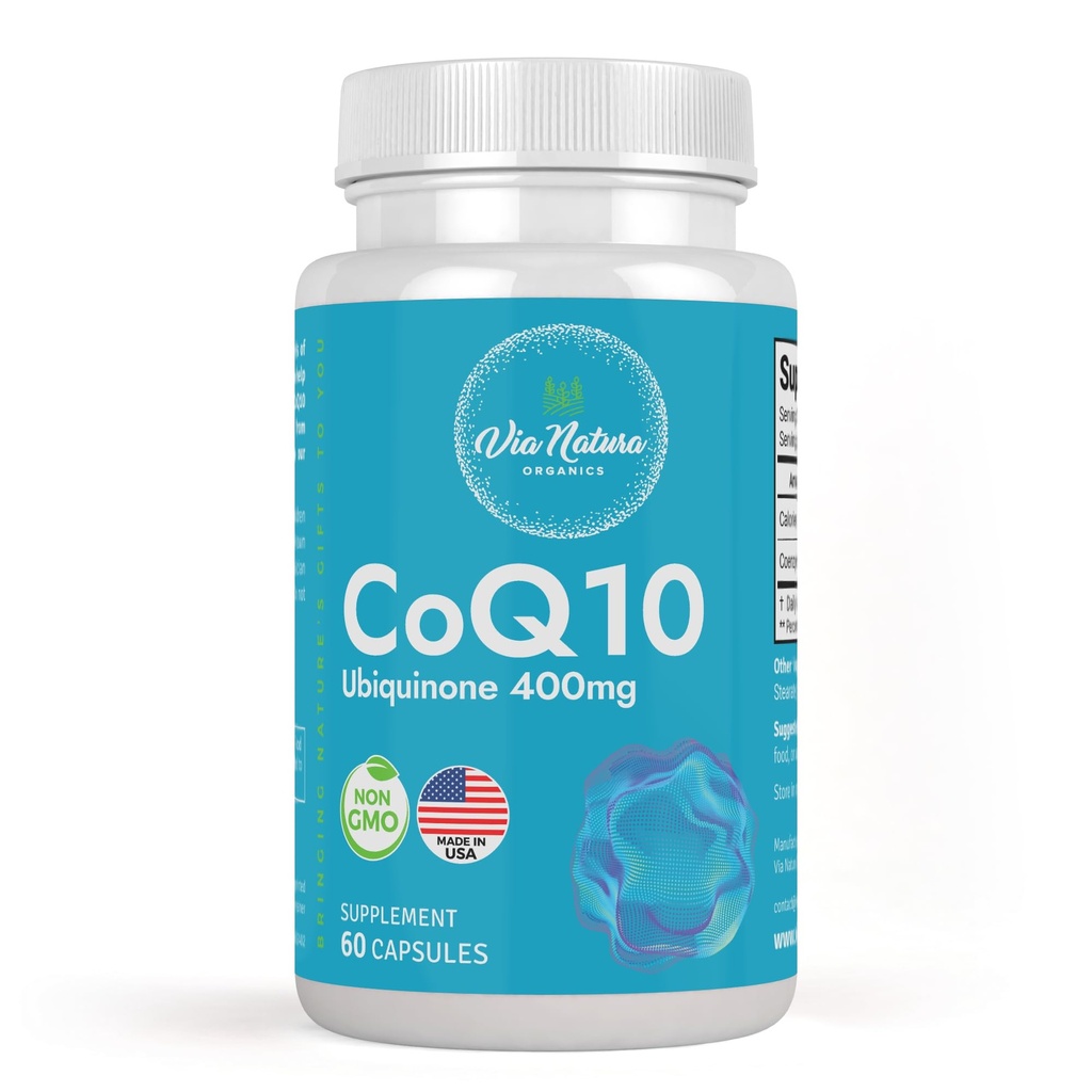 CoQ10 Ubichinon 400 mg Supplement 60 Capsules