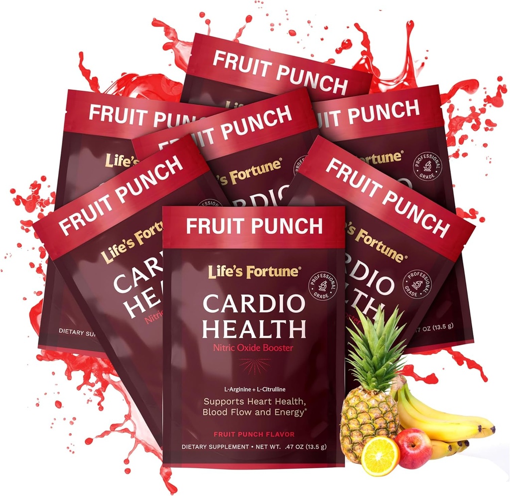 La poudre de supplément de Citrulline Fortune L Arginine L Life's Life's - supplément d'oxyde nitrique de haute puissance Booster avec saveur de punch de fruits naturels (7 portions (paquet de 1)