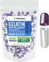 XPRS Nutra Maat 2 Lege capsules - 500 Telle Lege Gelatine Capsules - Pillen DIY Capsule Vulling - Pure Bovine Pill Gel Caps for Do-It-Yourself Supplements (Pearl Purple/White)