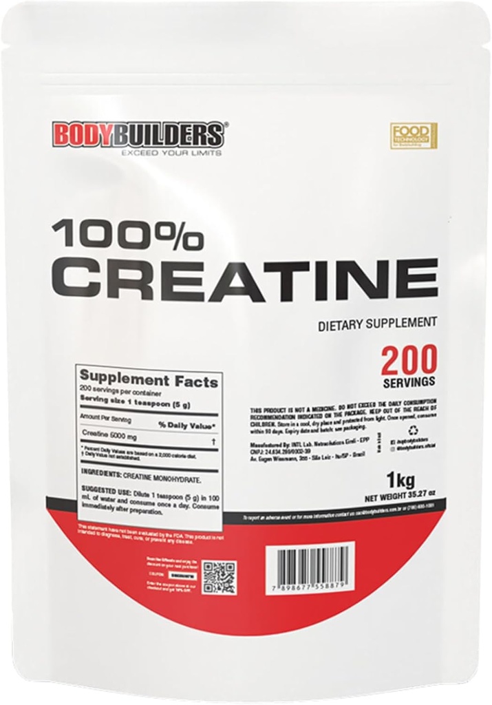 100% Creatine, Unflavored, 2.2lb, 200 Servers