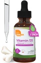 Zahler Vitamine liquide D3 1000 UI Supplément adulte pour les femmes et les hommes Végétarien Kosher Sans OGM Vitamine sans gluten D3 gouttes (1 fl oz)
