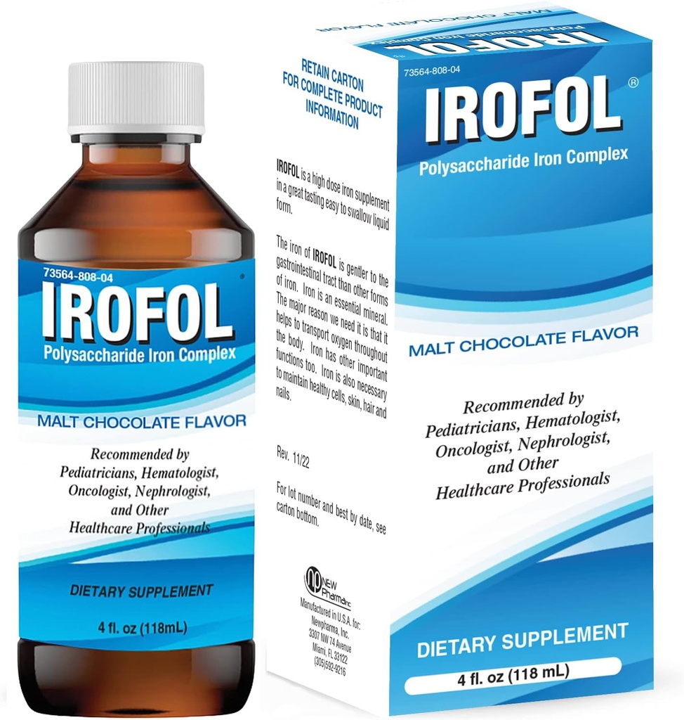 Supplément diététique en fer liquide pour les enfants et les adultes Supplément en fer pour les femmes et les hommes