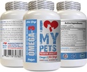 I love MY PETS LLC Hondeneiwit supplement - Omega 3 Visolie voor honden - Advanced Premium Quality - epa voor honden - 180 Softgels (1 fles)