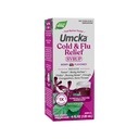 Nature's Way Cold+Flu Relief Siroop, Umcka, Koorts*, Sore Throat, Hoest, Congestie, Body Aches*, Homeopathische, Fenylefrine Vrij, 0,05% Alcohol, Berry Flavored, 4 Fl Oz (Verpakking mei Vary)