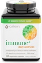 Youtheory Immune+ Daily Wellness- Champignons organiques- Beta Glucan- Vitamine C, D3 et Zinc 150 Caps végétariens