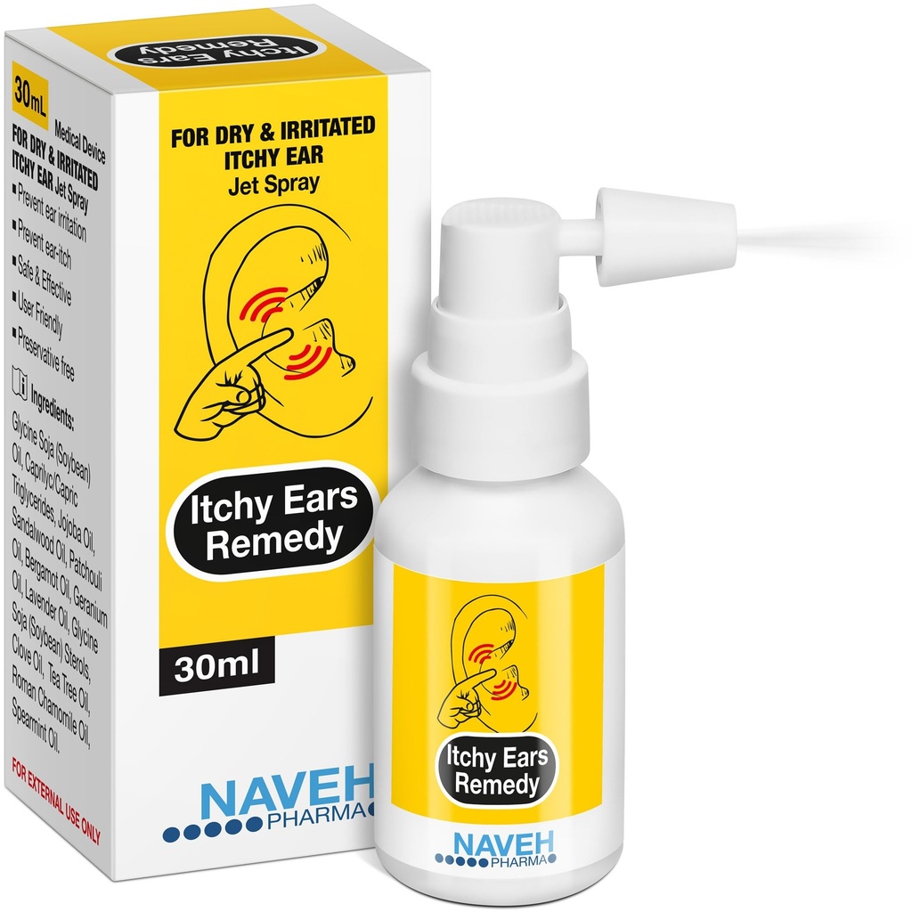 NAVEH OURMA® Itchy Ears Remedie: Oorreiniger en Itch Release 