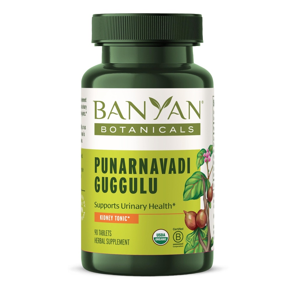 Banyan Botanicals Biologische Punarnavadi Guggulu Tablets 