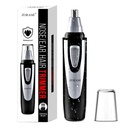 Ear and Nose Hair Trimmer Clipper - 2025 Professional Painless Eyebrow & Facial Hair Trimmer voor mannen Vrouwen, Battery-Operated Trimmer met IPX7 waterdicht, Dual Edge Blades voor gemakkelijk reinigen zwart