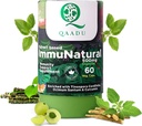 Immunatural voor volwassenen 60 Capsules Natuurlijke, Veganistische Ayurvedische Immunity Boosters 