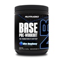 NutraBio Base Pre-Workout Powder 200mg Cafeïne, Sustained Energy, Focus, Endurance, Pump, Sugar Free, Clean Preworkout voor mannen en vrouwen - Beta Alanine, L-Tyrosine, 30 Servers - Blue Raspberry