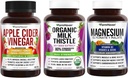 FarmHaven Apple Cider Vinegar Capsules met Gember & Magnesium Glycinate & Malate Complex w/Vitamine D3 & Milk Thistle Capsules