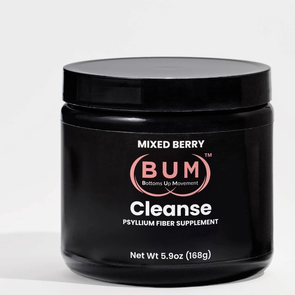 (Bum) Poudre de fibre de Psyllium Husk, boisson aromatisée aux baies mélangées avec Stevia, nettoyage de Colon pour le soulagement et la santé digestive, supplément quotidien de fibre soluble, sans sucre et sans gluten, végétalien, 30 portions