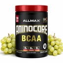 ALLMAX Nutrition AMINOCORE BCAA Powder, 8,18 Gram van Aminozuren, Intra en Post Workout Herstel Drank, Glutenvrij, Witte Druiven, 315 g