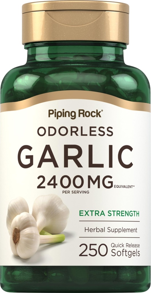 Piping Rock Odorless Knoflook Supplement 2400mg 