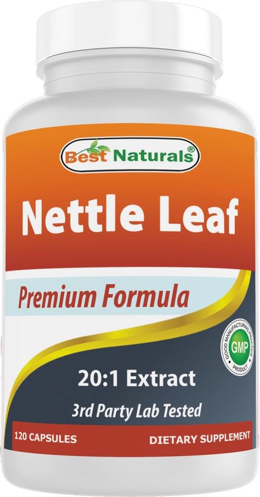 Best Naturals Nettle Leaf Extract 5000 mg Equivalent per portie- 120 capsules