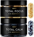 AMPM Nootropic Total Focus + Calm 9X Strength w. Cafeïne, L-Theanine, Alpha GPC, L-Tyrosine, Ashwagandha - X-Release Energy Pillen Nootropics Hersenen Ondersteuningssupplementen voor geheugen en Focus Supplement