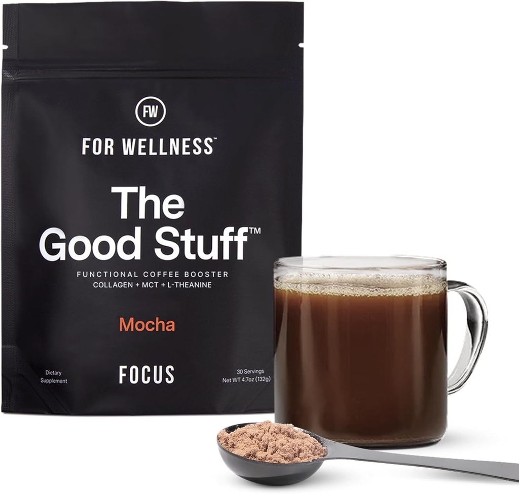 Voor Wellness The Good Stuff Focus Mocha Coffee Booster 
