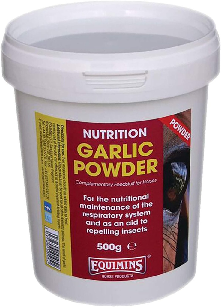 Knoflook Powder Refill Bag, Equimins, Horse Nutrition and Supplements, 3kg