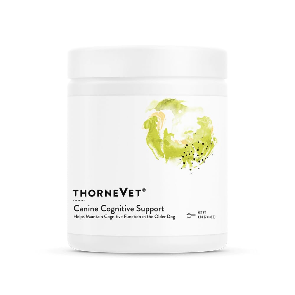 ThorneVet Canine Cognitive Support Powder voor honden - Grote Proeverij Health Supplement met B vitamines en antioxidanten om de hersenen gezondheid van uw senior hond te ondersteunen - 90 scoops