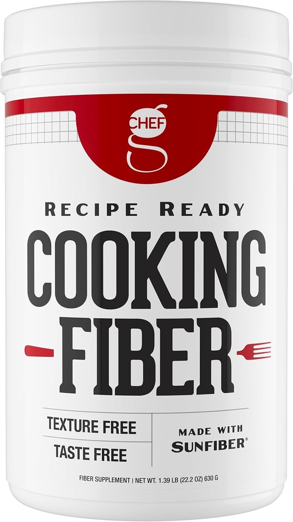 Chef G's Cooking Fiber (90 Serving) - Gemaakt met Sunfiber® Geen Smaak, Odor, of Grit 