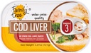 Familieboom IJslands wild gevangen kabeljauw Lever in eigen olie 4.27 oz (verpakking van 12)
