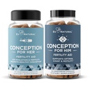 Conception Vruchtbaarheid voor haar & Hem Bundle - Vruchtbaarheid Supplementen Combo voor vrouwen & mannen 