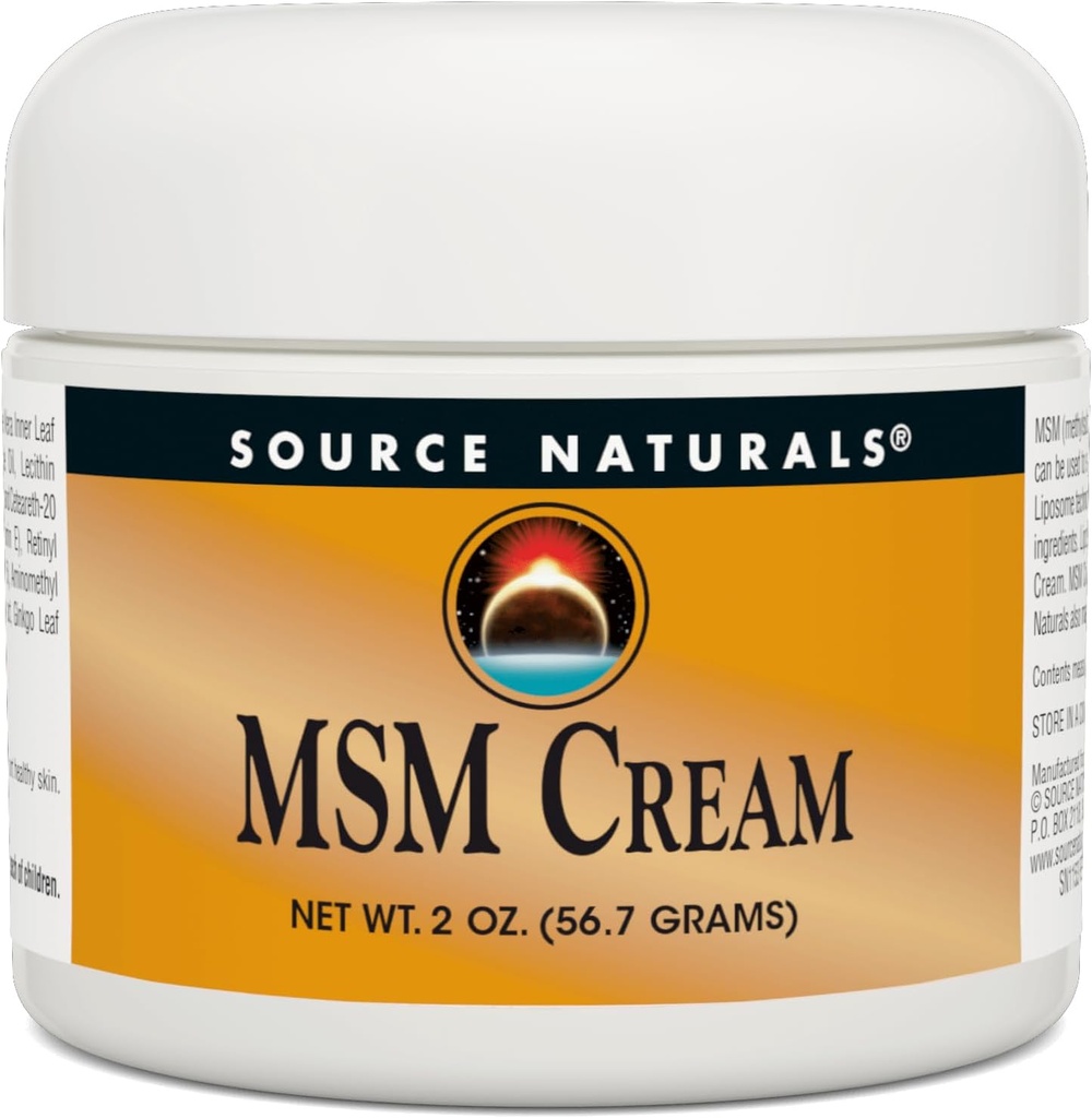 Bron Naturals MSM Cream - Bevat vitamine E en Ginkgo - 2 oz