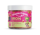 Vitamine Vrienden - Vegan Multivitamine & Iron for Kids - Daily Nutritional Support Gummies w/Ferrou Fumarate B-Complex, Vitamine C, Zink, Biotine - Body function & Anemia - Aardbei Jam(60 Day Supply)