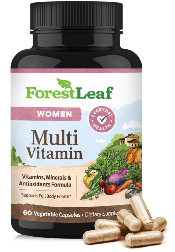 ForestLeaf Daily Vitamin Multivitamine for Women, Multi-Vitamin for Women - Womens Multivitamines & Multiminerals Supplement 