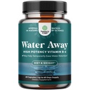 Water Away Herbal Diuretic Pillen Hoge sterkte - Vochtretentie Supplement met Dandelion Leaf Extract & Green Tea for Bloating Relief for Women & Men - Capsules for Leg & Feet Swelling - 60 Tel.