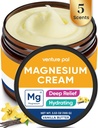 Venture Pal Magnesium Lotion, Topical Magnesium Cream voor Slaap, Been Krampen en Pijn, Spierontspanning, Kalm, Moisturizing Supplement met Kokosolie, Shea Butter en Hyaluronzuur, Veilig voor kinderen