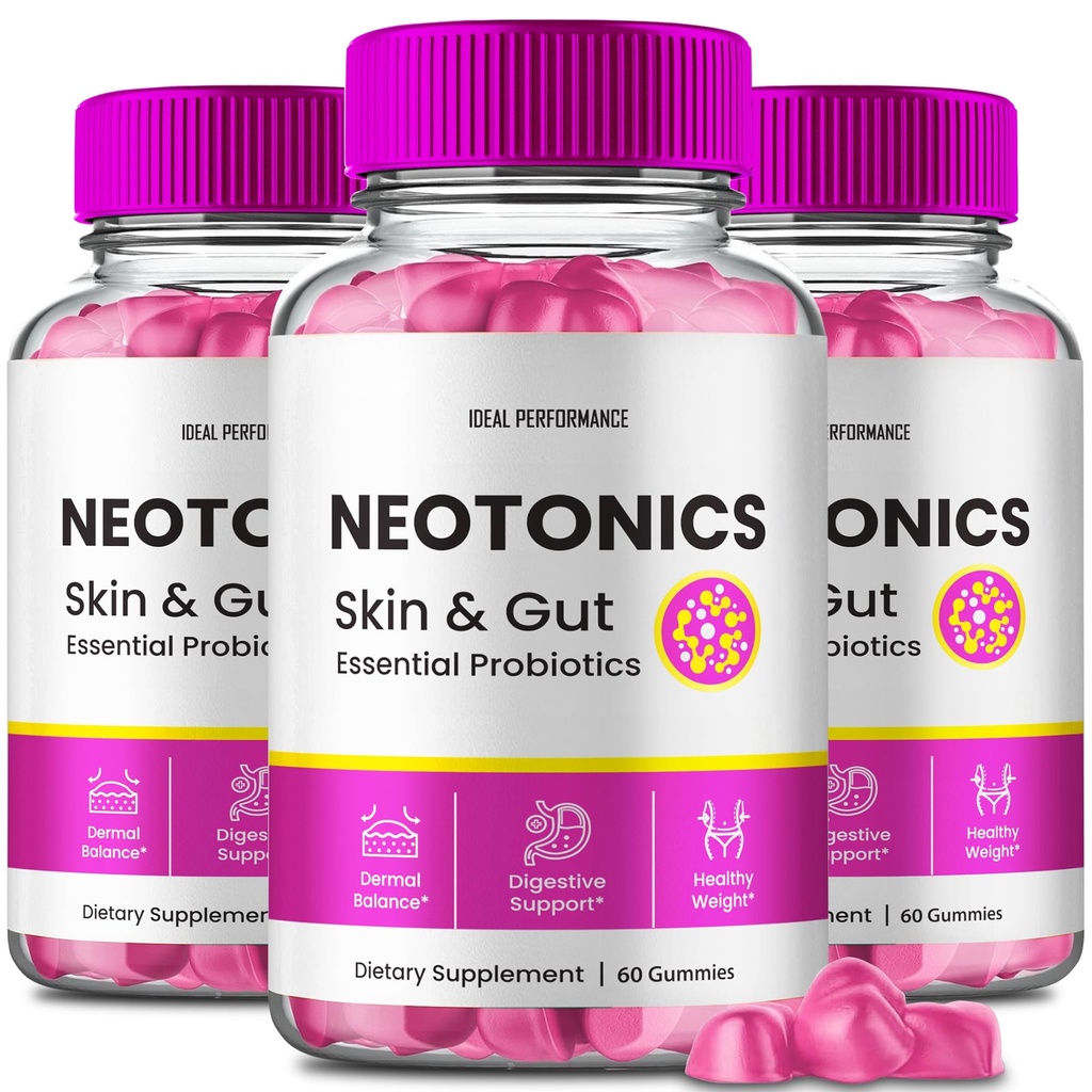 Neotoniques Peau et Gummées, Néotoniques Peau et Gummées Santé, Néotoniques Gummées Supplément de peau Glow Up Neotoniques Supplément de peau clair - Gummées de peau pour Gummées Probiotiques de peau lisses Avis (3 Pack)