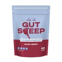 Gut Sweep - Dagelijkse spijsverteringssupplement - Psyllium Husk Fiber - Ondersteunt eetlustcontrole - Glutenvrij en plantaardig - Keto & Paleo vriendelijk - 40 porties - gemengde bes