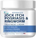 Bio-MD Jock Itch Cream, Jock Itch Cream Extra sterkte voor mannen en vrouwen, Psoriasis Cream, Ringworm behandeling voor mensen, Itch Cream - krachtige en snelle verlichting