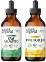 Wild & Organic Saw Palmetto Tinctuur 4 fl oz & Pine Pollen Tinctuur 4 fl oz
