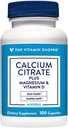 Calciumcitraat+Magnesium&Vitamine D,Multi-Mineral Bone Health Supplement,Vitamine D Aids Absorptie, Calcium 999mg, Magnesium 567mg, Vitamine D 612IU per dagelijkse dosis (100 Capsules) door The Vitamine Shoppe