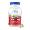 RidgeCrest Kruiden ClearLungs Classic, Natural Lung en Nasal Daily Health Supplement voor Bronchial, Respiratory, Immune, Sinus, en Mucus Wellness Support, Herbal Formula (60 Caps, 30 Serv)