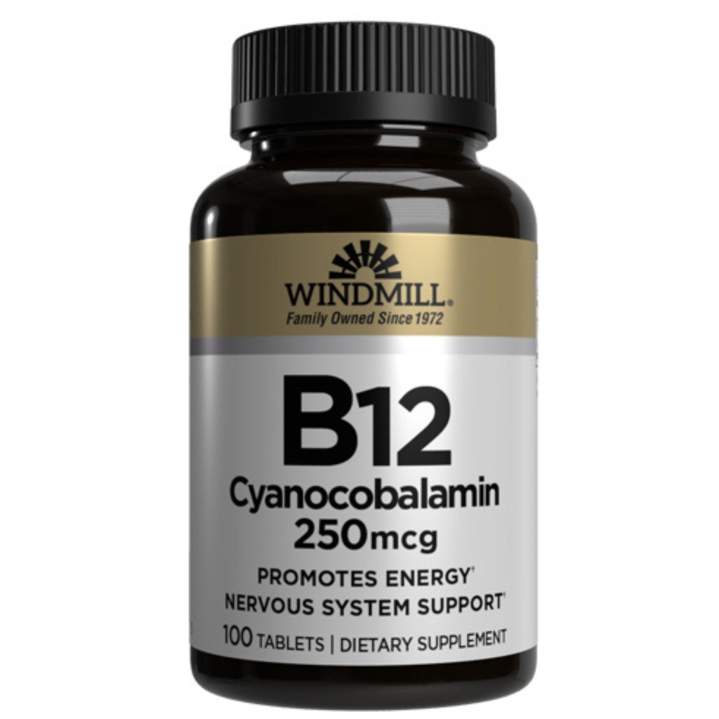 Vitamine B-12 TABS 250 MCG WMILL Maat: 100