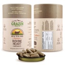 Gras-Fed Freeze-Dried Bovine Heart & Liver Capsules 3000 mg per portie CoQ10, ijzer, zink & B12 supplement voor natuurlijke hart-, energie- en immuunondersteuning