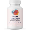 FullNoul Prenatale Vitaminen Choline, Foliumzuur, Vitamine D voor foetale groei, Hersenontwikkeling 26+ Vitale voedingsstoffen: Dietitiaan-geformuleerd, OBGYN Aanbevolen, niet-GMO, 3e partij getest, 30 porties