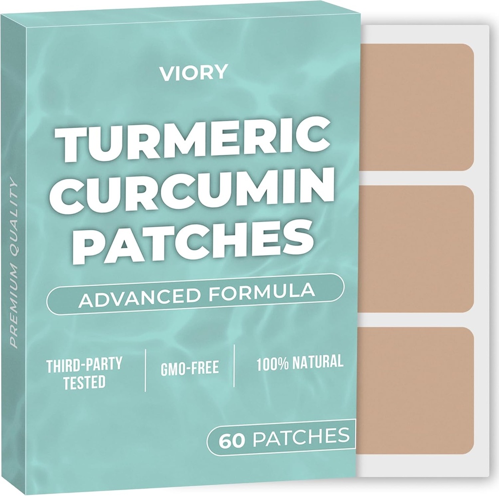 Kurkuma Curcumin Patches (pakket van 60) - 100% natuurlijke patch voor vrouwen en mannen - met biotine - body support - verbeterde formule