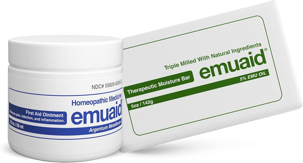emuaid Eczema Repair Kit Regular Strength 2oz met therapeutische vochthouder is ook geschikt voor Lichen Planus, Bed Sores, Ringworm en Gebarsten Heels