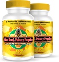 Produits Nutrisalud Jalea Real, Polen y Propoleo en UNA sola capsula. Maxima Potencia. Tonico rajeunisseur, énergia Natural, .Set de 2 frascos con 90 capsules. c/u.